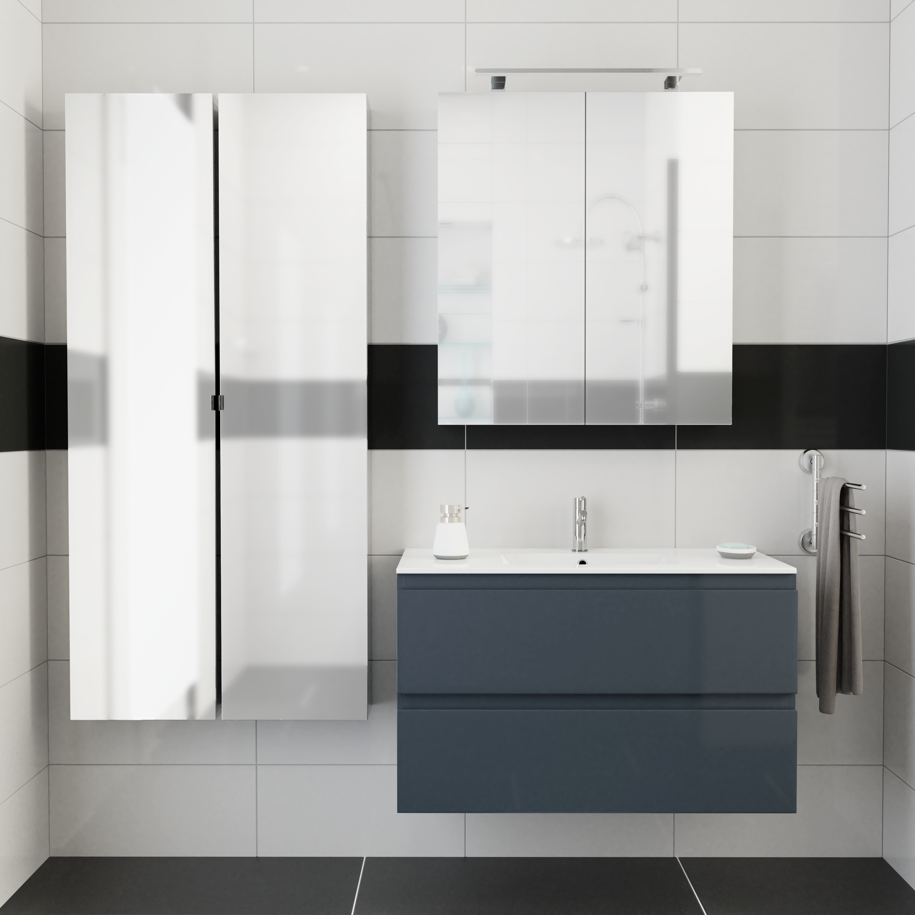 180cm-R25-Gama_Anthrazite_Glossy-Front