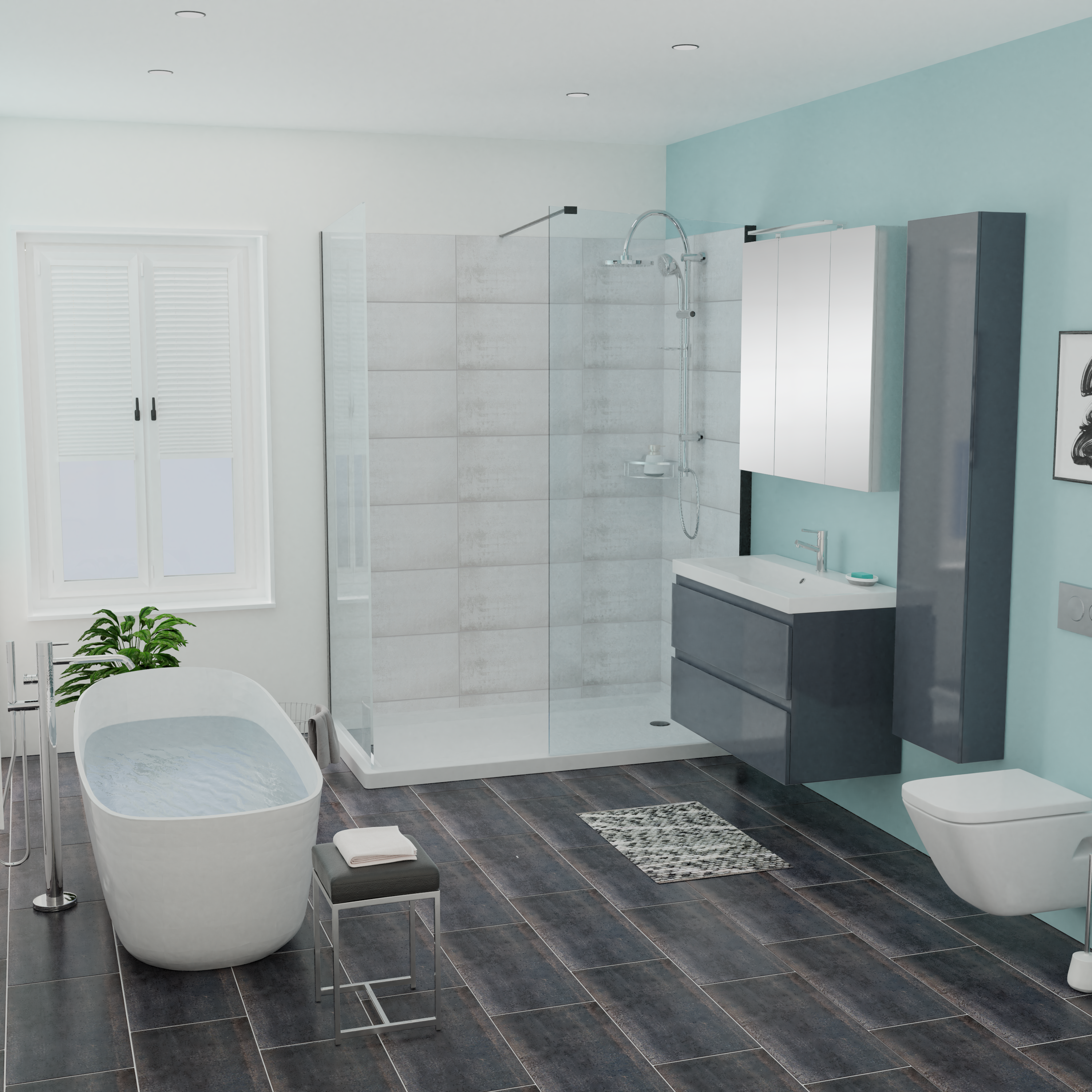 60cm-T25-Gama_Anthrazite_Glossy-Full_Room