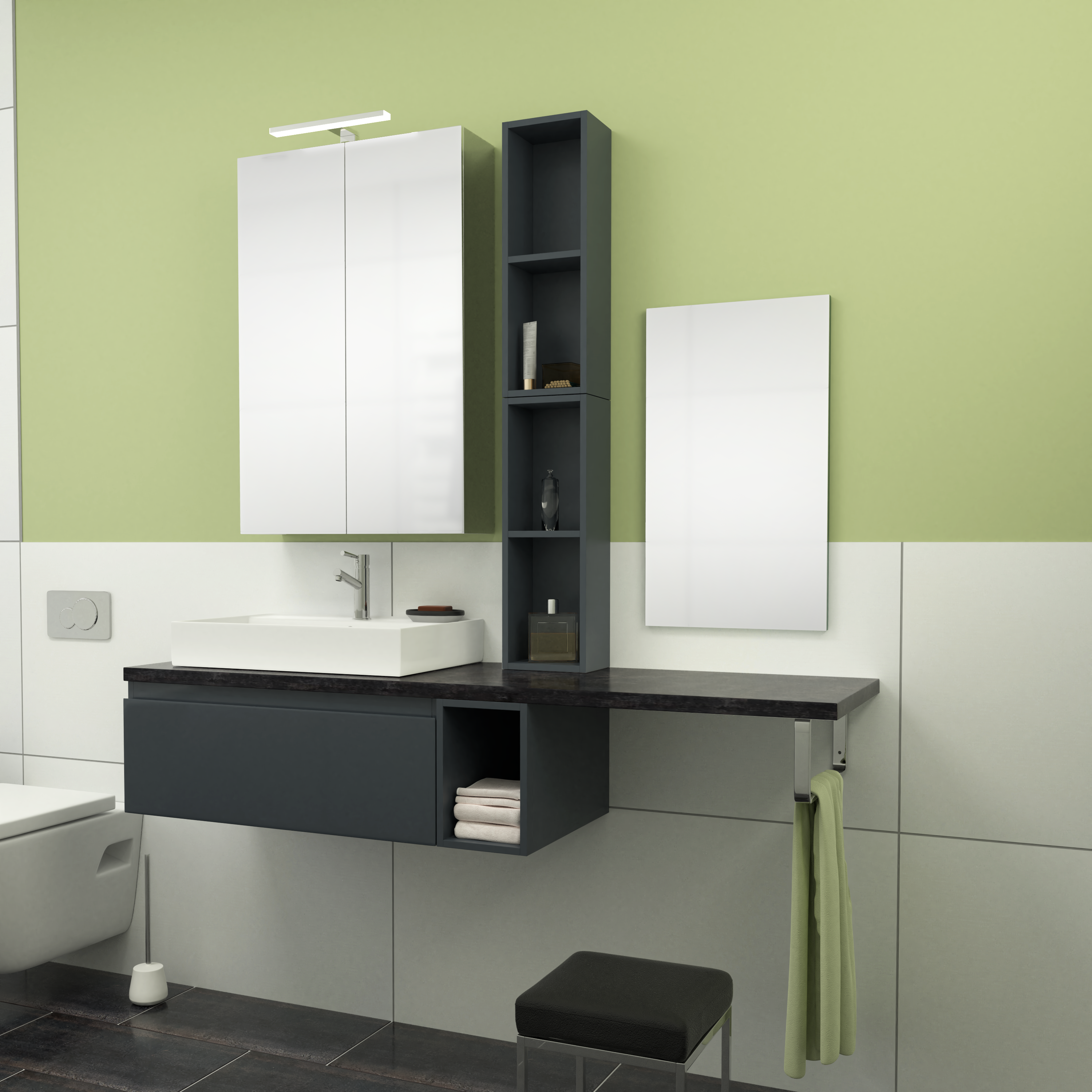 160cm-O85-Medium-Gama_Anthrazite_Glossy-Side