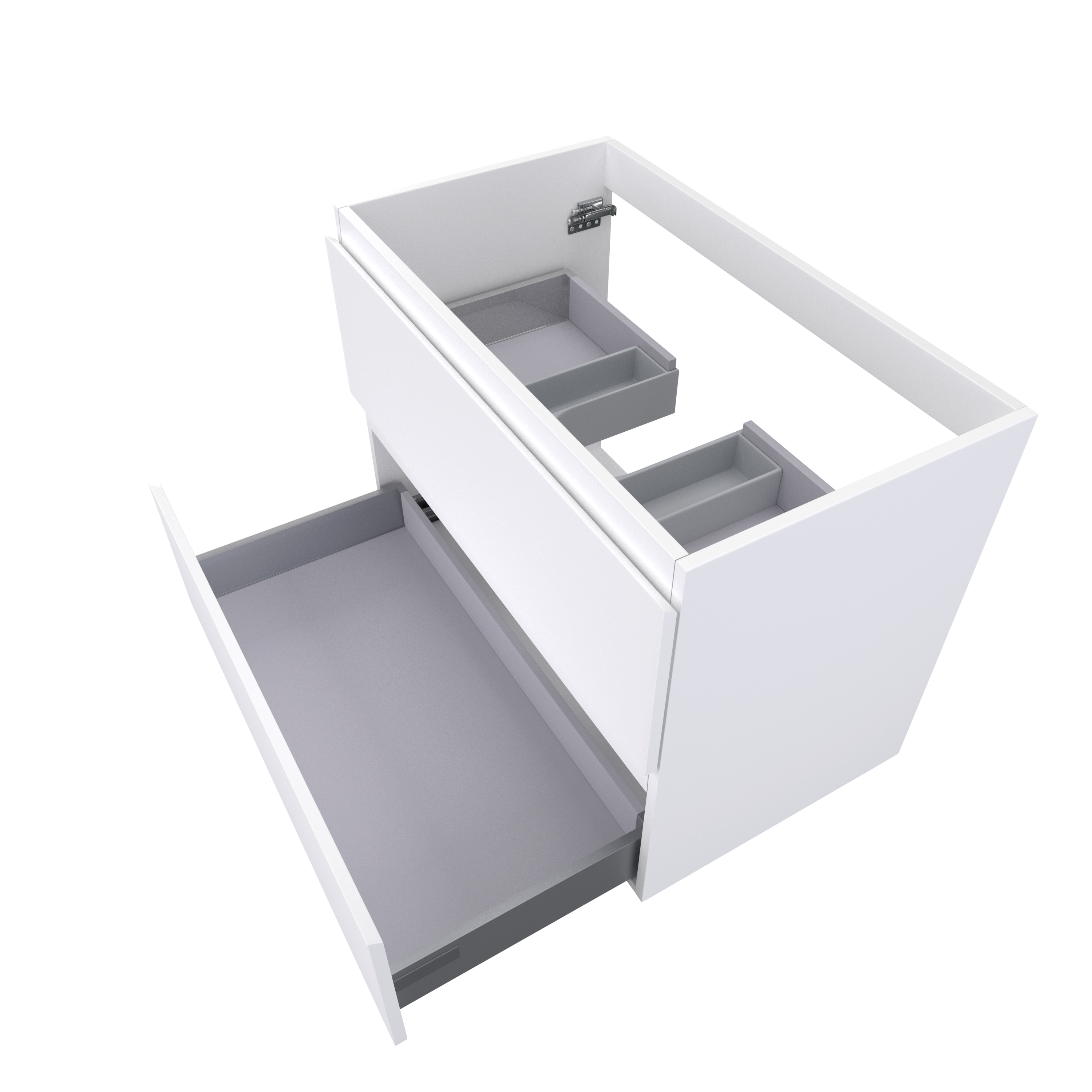 Bottom_Open_Gama_Weiß_Matte_80cmx46cmx60cm_2drawers