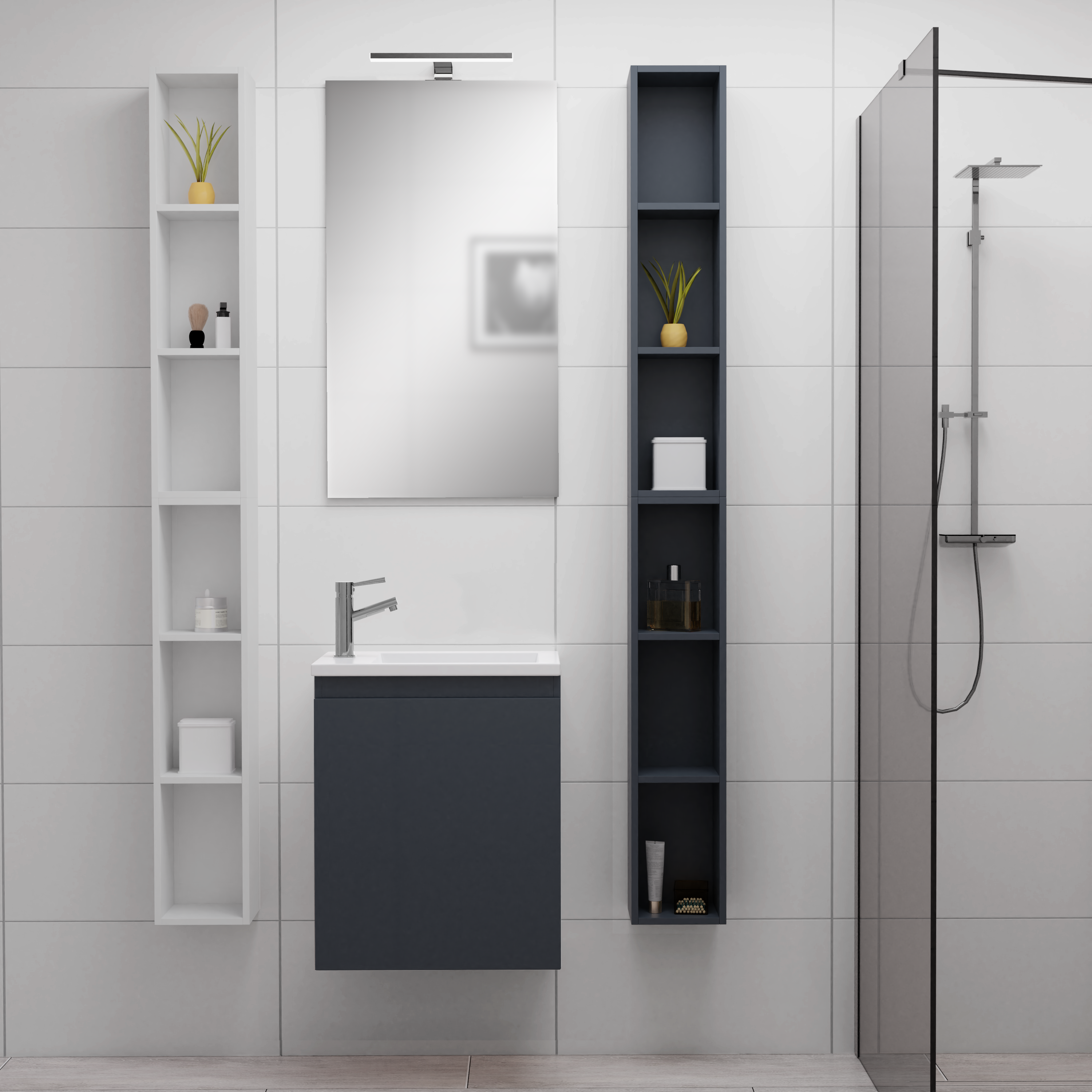 90cm-H55_Guest2-Anthrazite_Glossy_Front