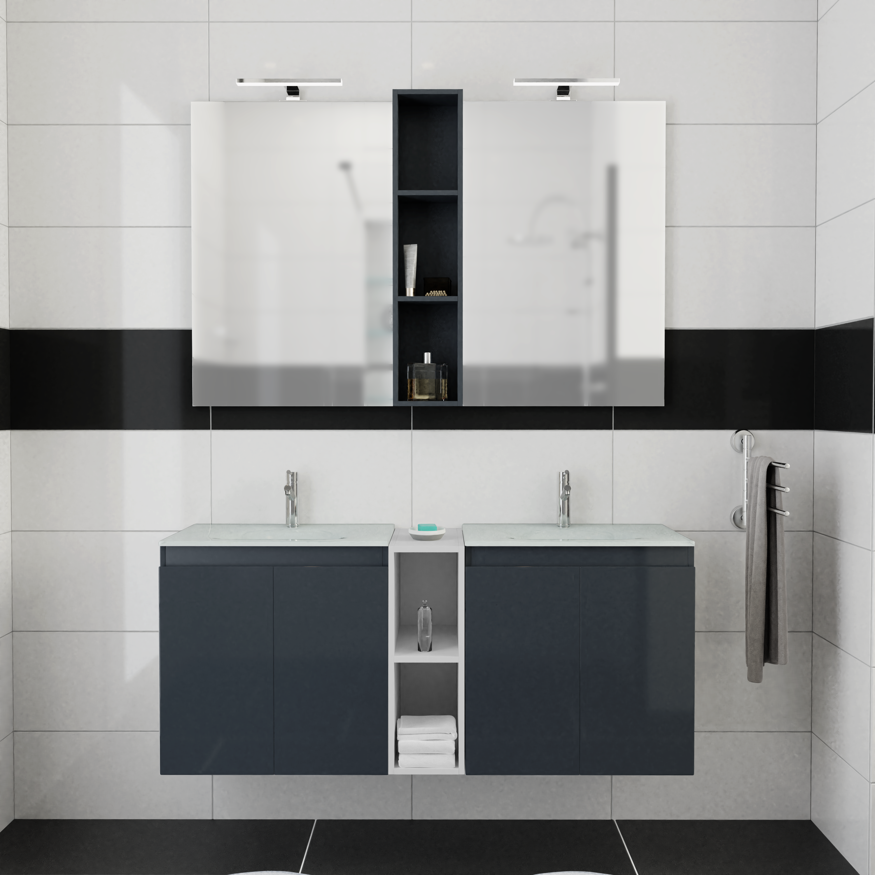 150cm-N15-Anthrazite_Glossy_Front