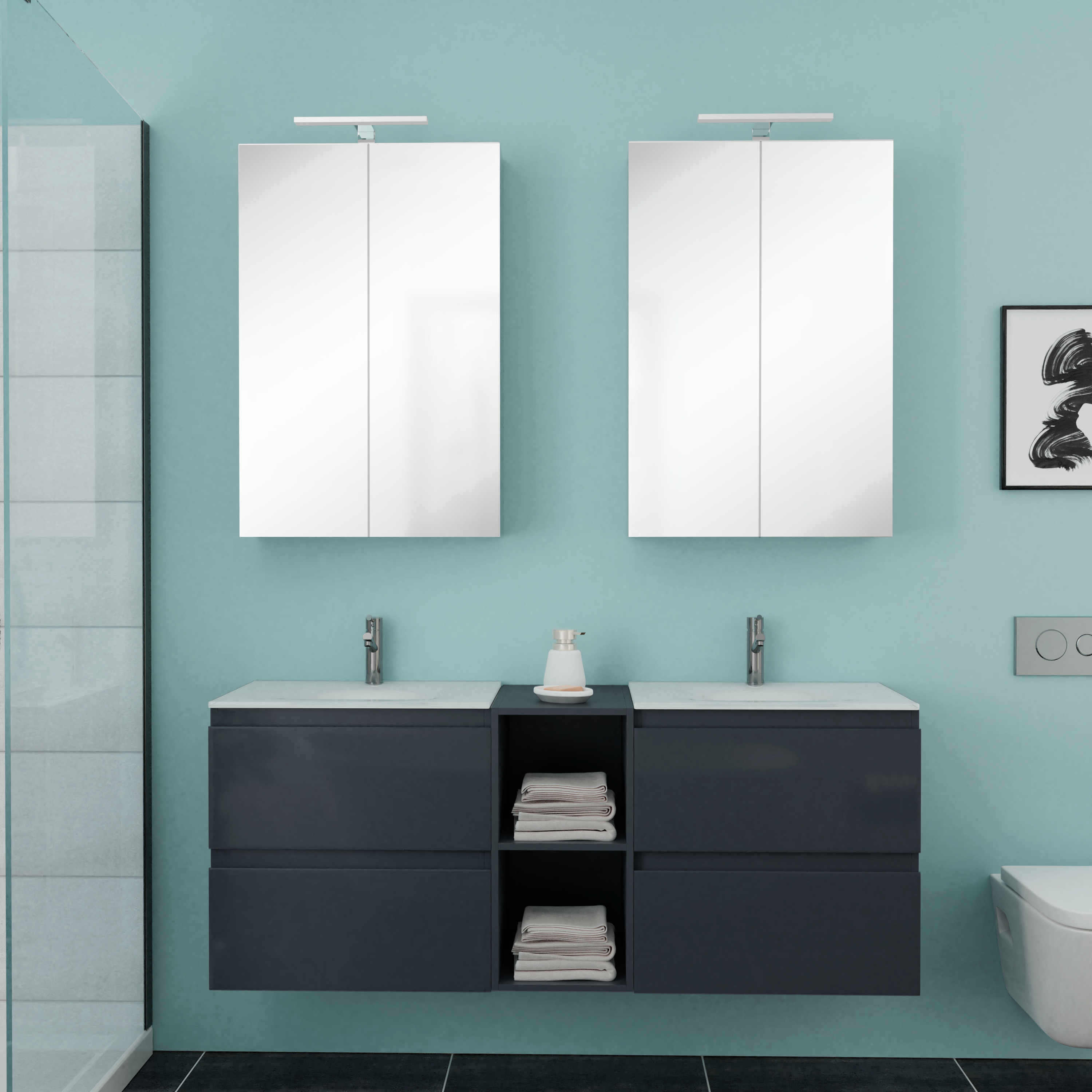 150cm-N5-Anthrazite_Glossy_Front
